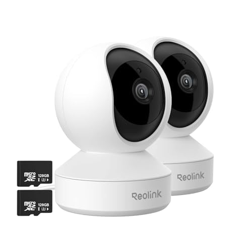 4MP Indoor WiFi Pet Camera 2-Pack with SD Card