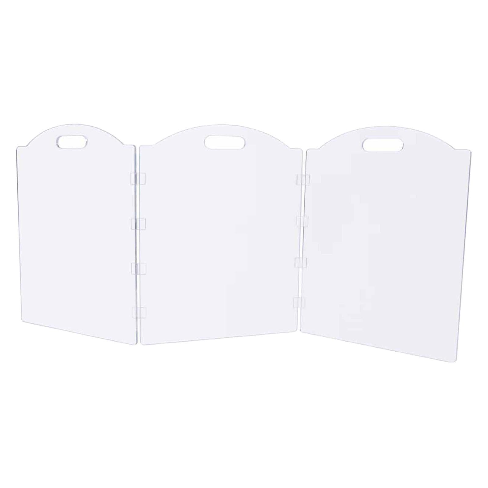 Transparent Acrylic Freestanding Foldable Dog Gate