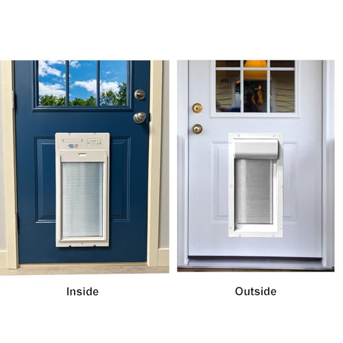Power Pet Smart Roll Up Automatic Dog Door, WiFi (Medium, Door Mount)