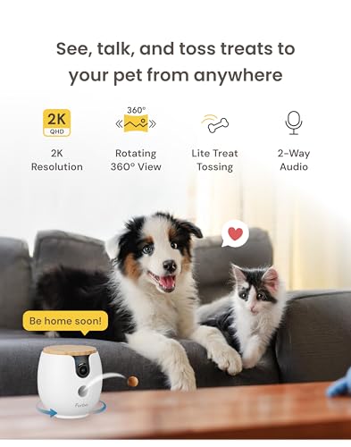 360° 2K Pet Camera with Treat Dispenser & Two-Way Audio