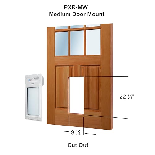 Power Pet Smart Roll Up Automatic Dog Door, WiFi (Medium, Door Mount)