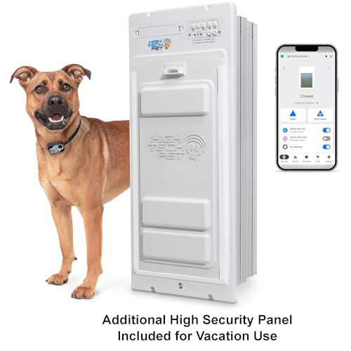 Power Pet Smart Roll Up Automatic Dog Door, WiFi (Medium, Door Mount)