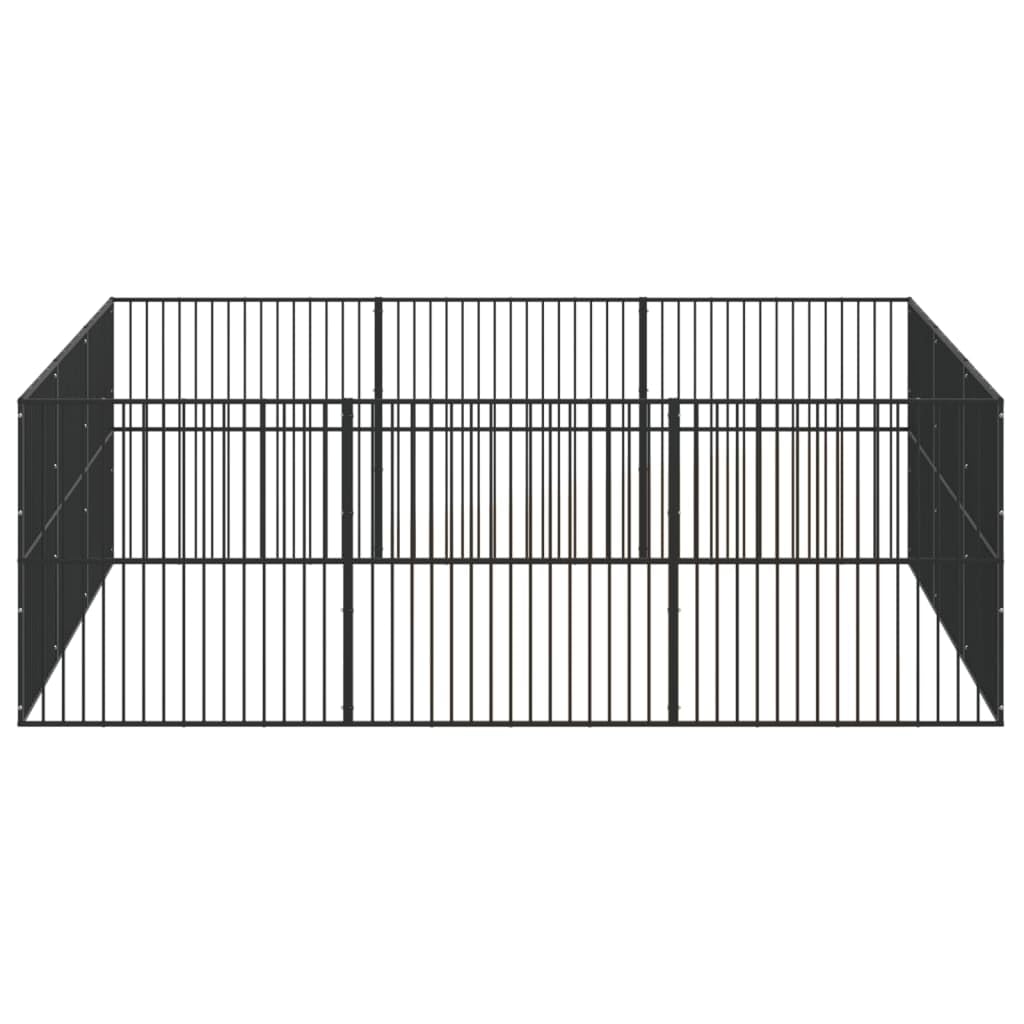 12-Panel Heavy-Duty Outdoor Dog Playpen