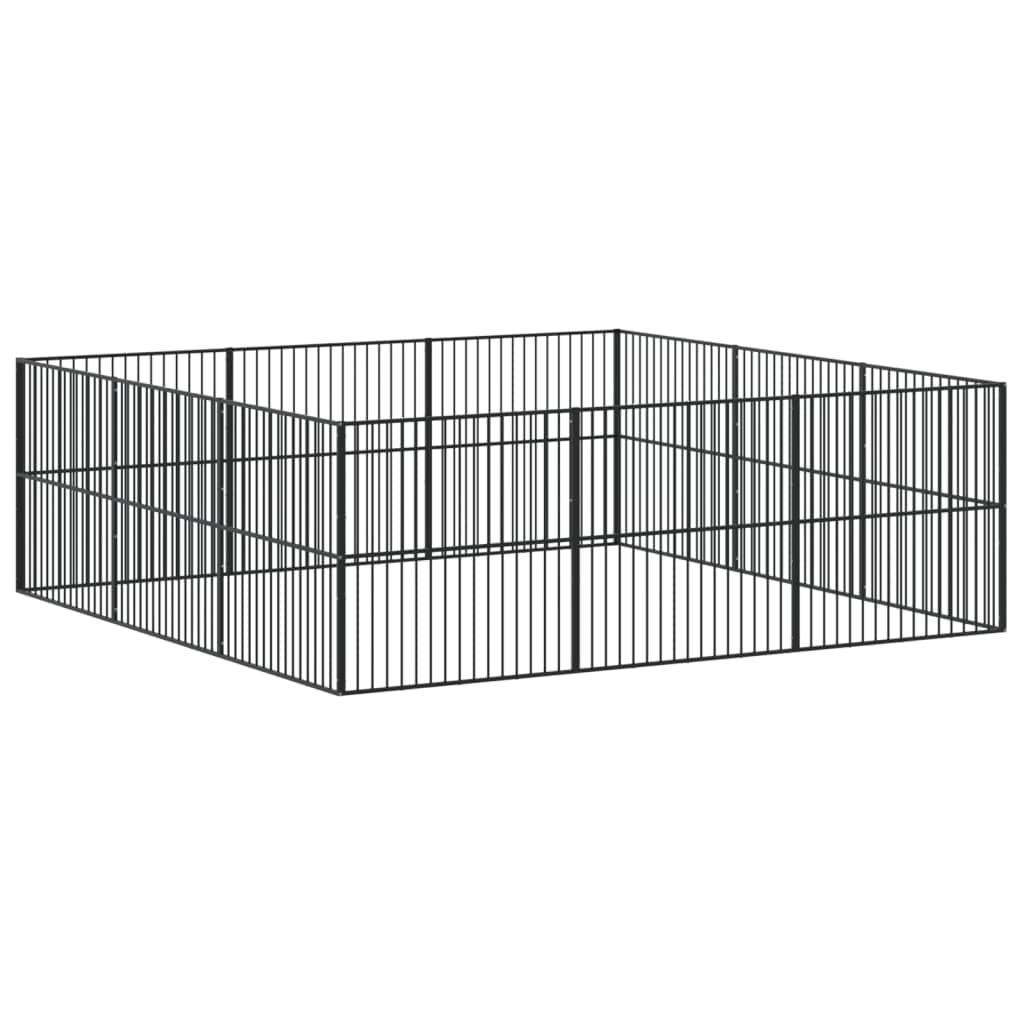 12-Panel Heavy-Duty Outdoor Dog Playpen