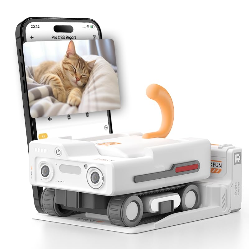 AI Pet Rover Camera with Auto Tracking & 2K Live View