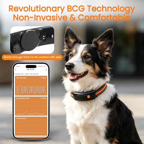 Wireless GPS Dog Fence Collar with Heart & Respiratory Monitoring