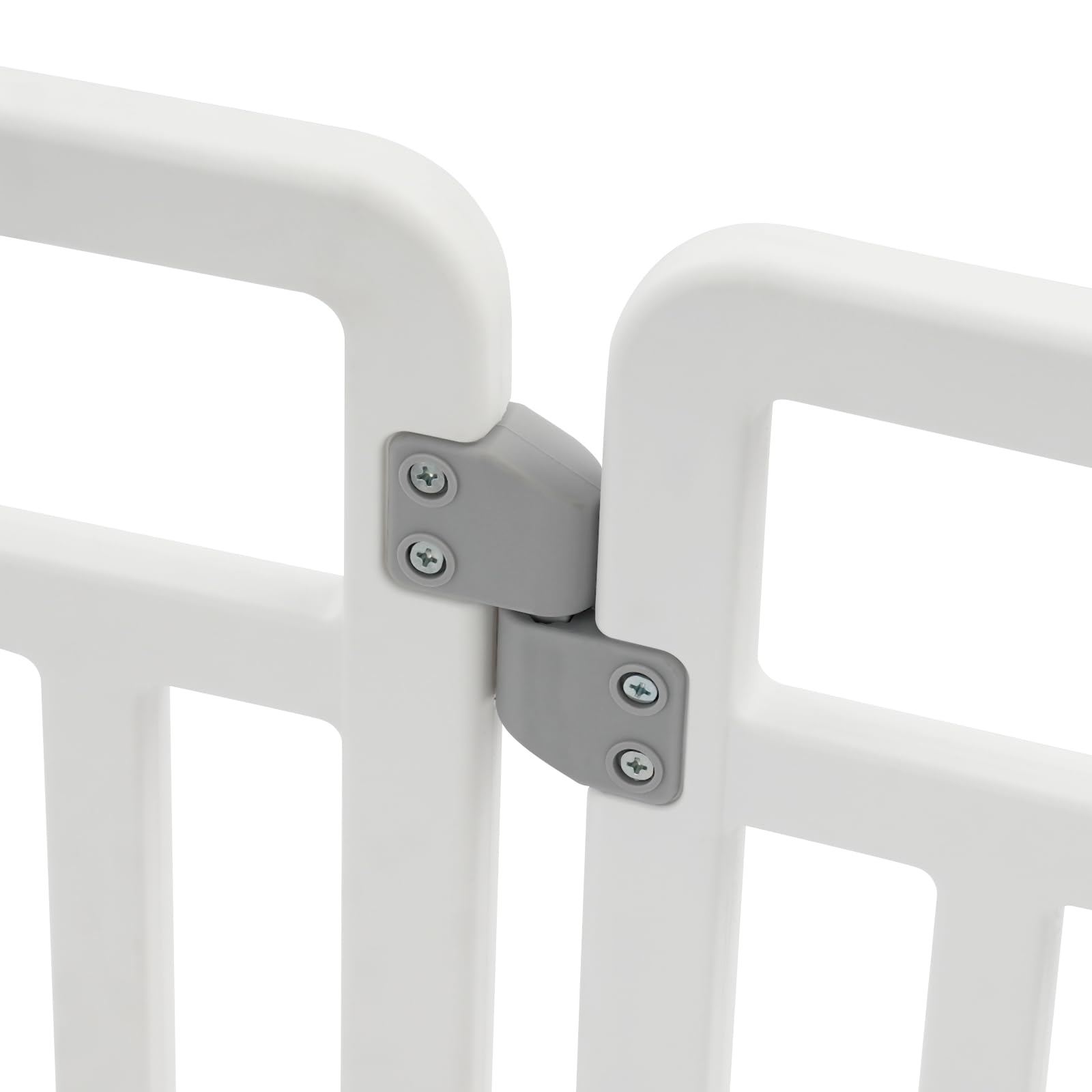 Freestanding Dog Gate with Walk-Through Door