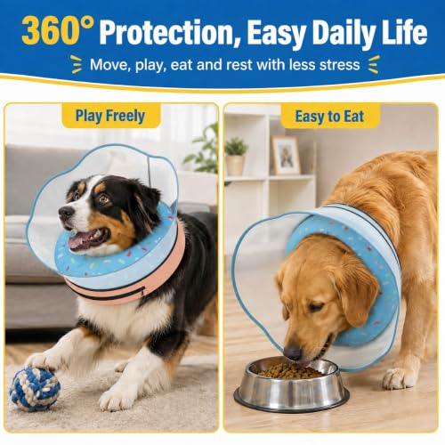 Inflatable Pet Collar for Cats and Dogs—Prevents Licking and Biting