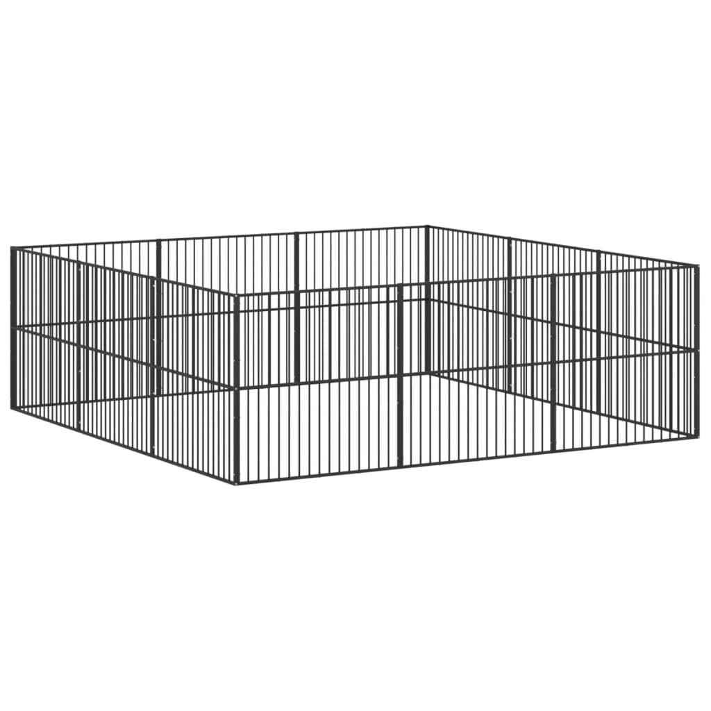 12-Panel Heavy-Duty Outdoor Dog Playpen