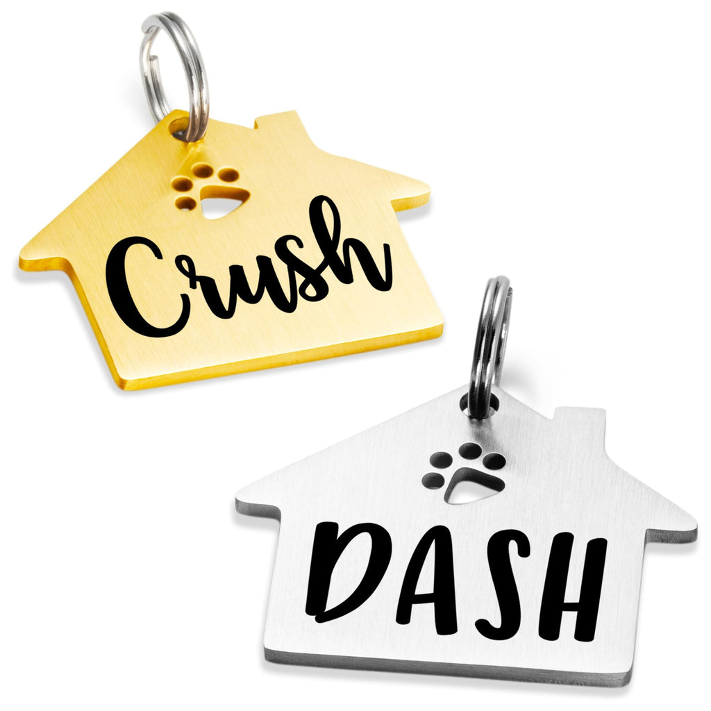 Ultra Joys Custom Personalized Bone Dog ID Tag for Pets