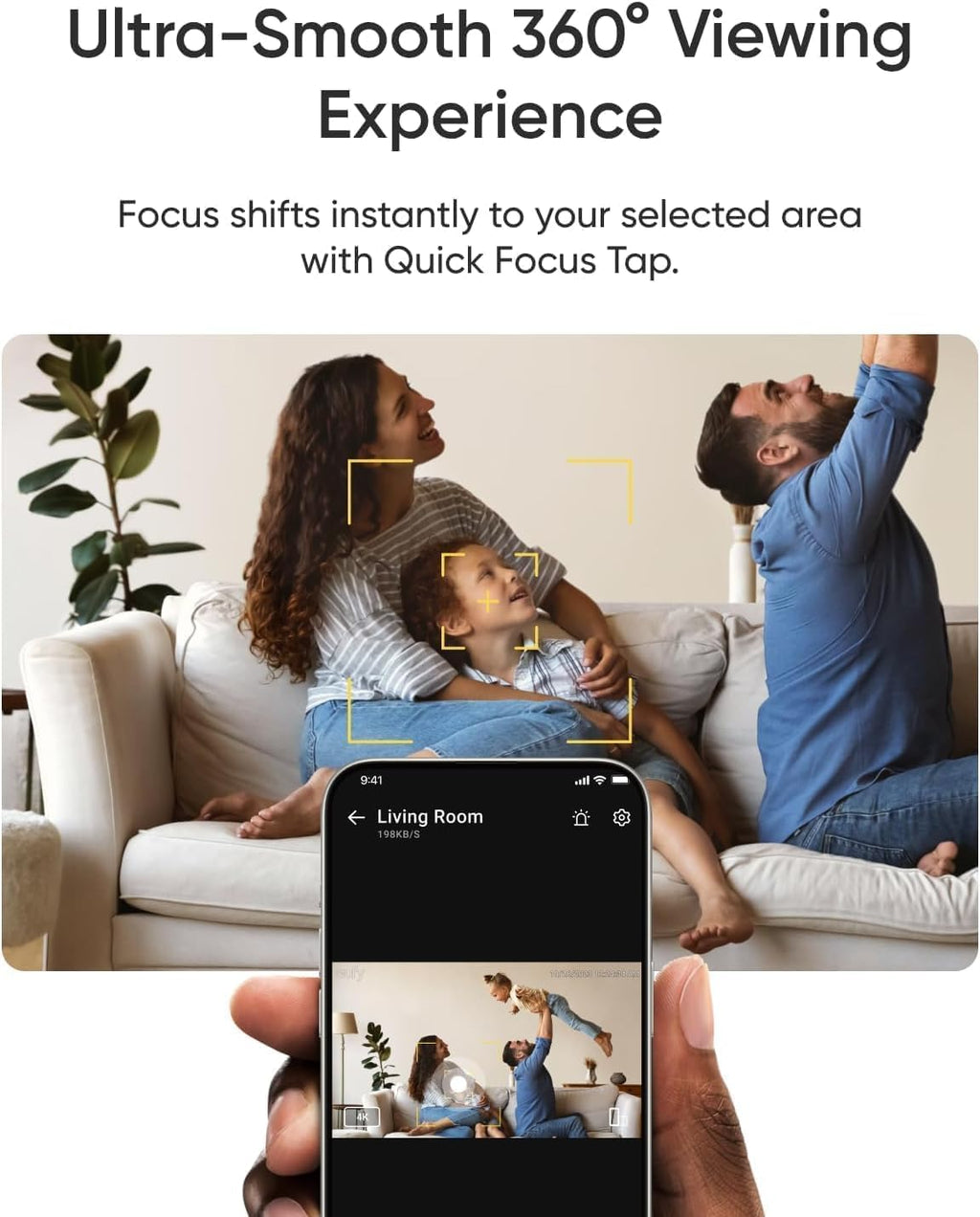 4K Indoor Pet Camera 2-Pack with App Monitoring