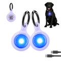 2-Pack USB-C LED Dog Safety Lights with QR Code ID