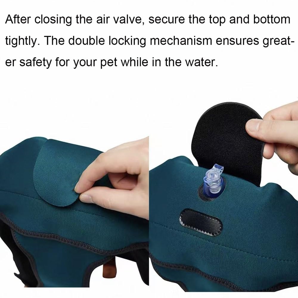 Inflatable Dog Life Jacket with Safety Handle