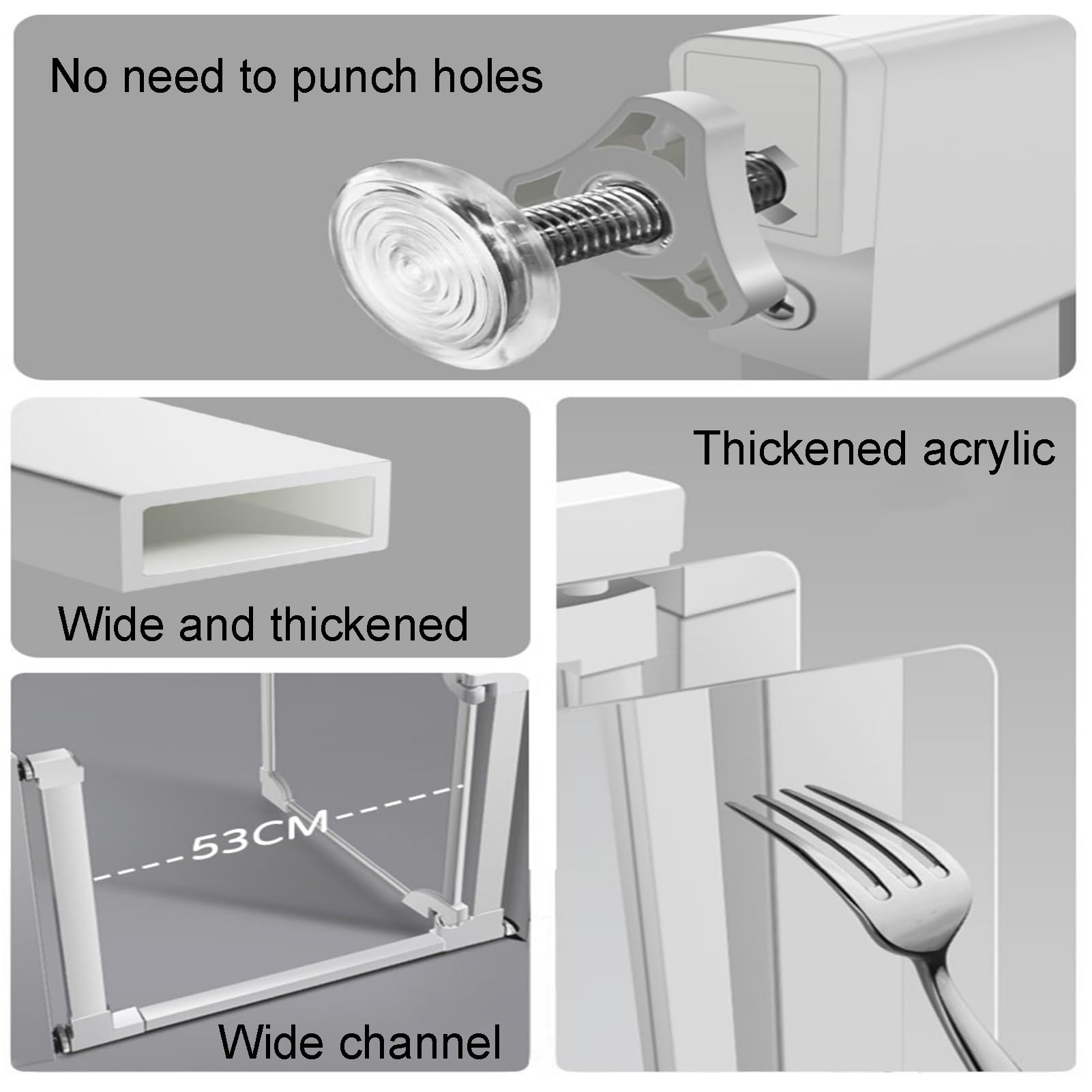 Adjustable Acrylic Pet Safety Gate with Auto-Close