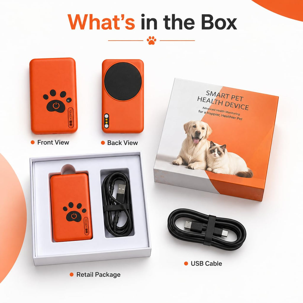 Smart Dog Health Monitoring Collar with Activity & Vital Tracking
