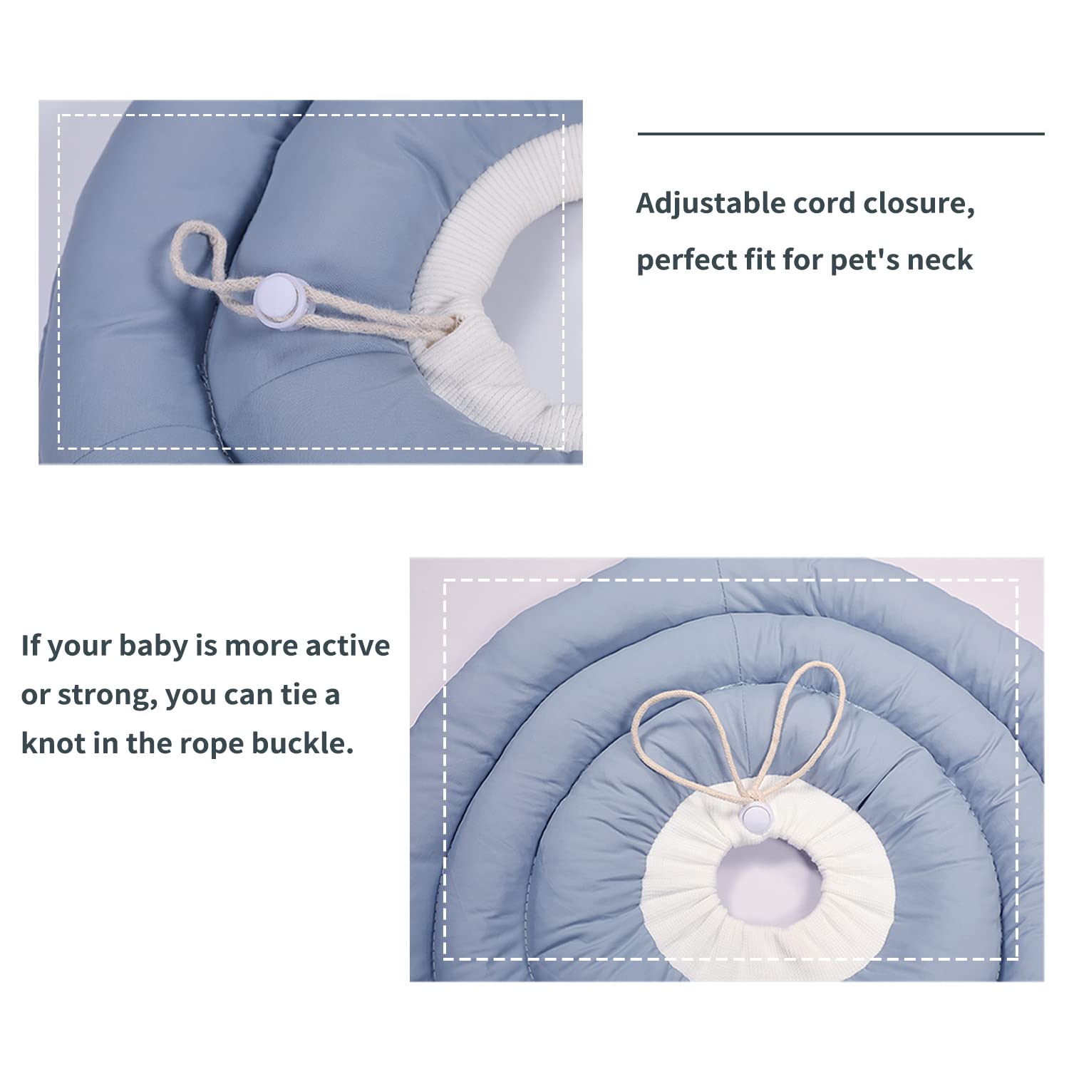 Soft Adjustable Dog Recovery Donut Collar