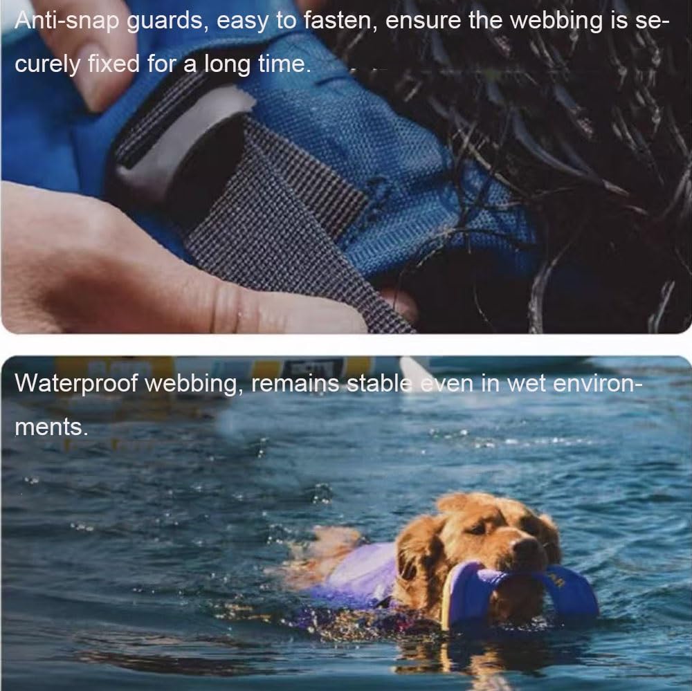 Adjustable Dog Life Jacket with Rescue Handle