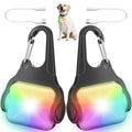 2-Pack Rechargeable Color-Changing Dog Collar Lights