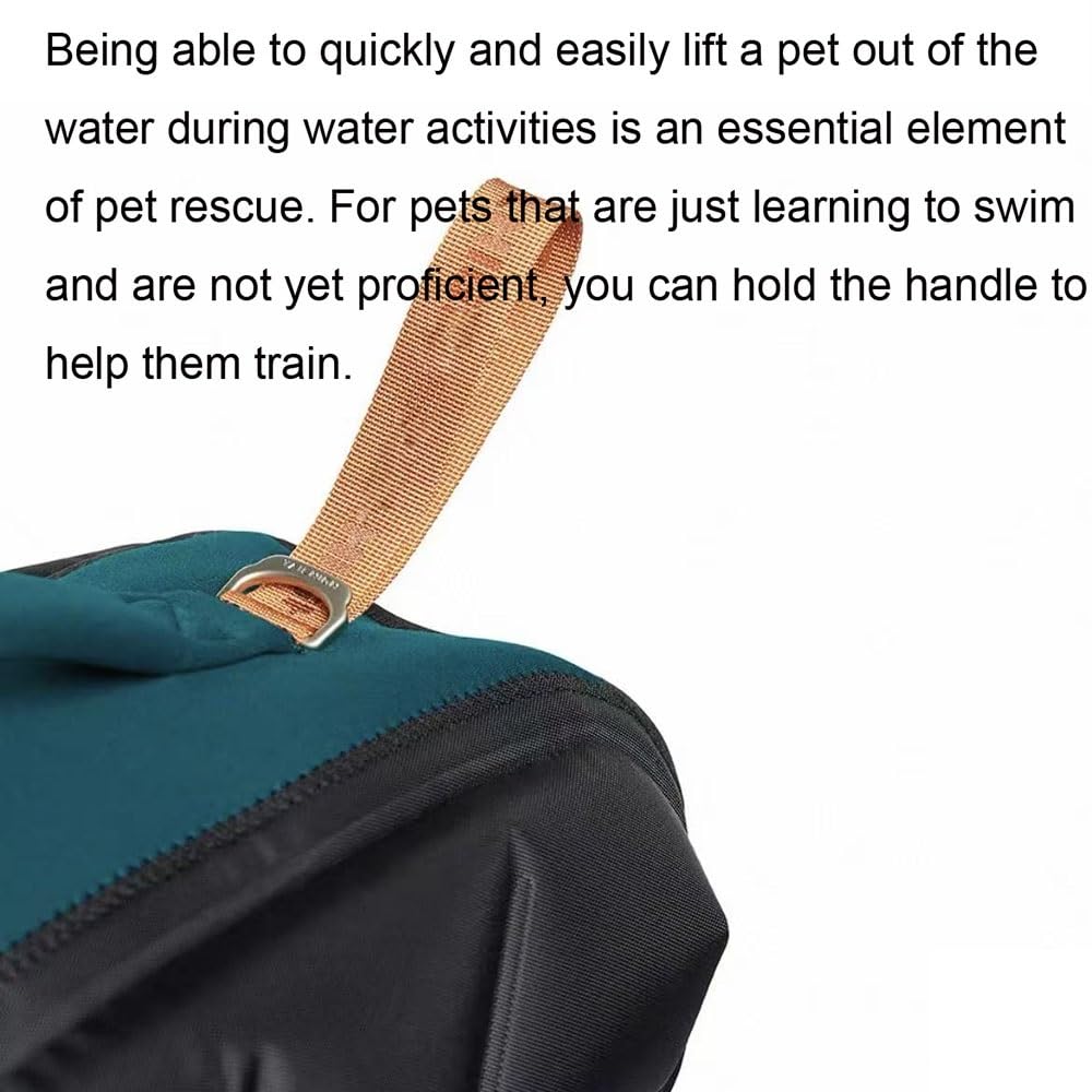 Inflatable Dog Life Jacket with Safety Handle