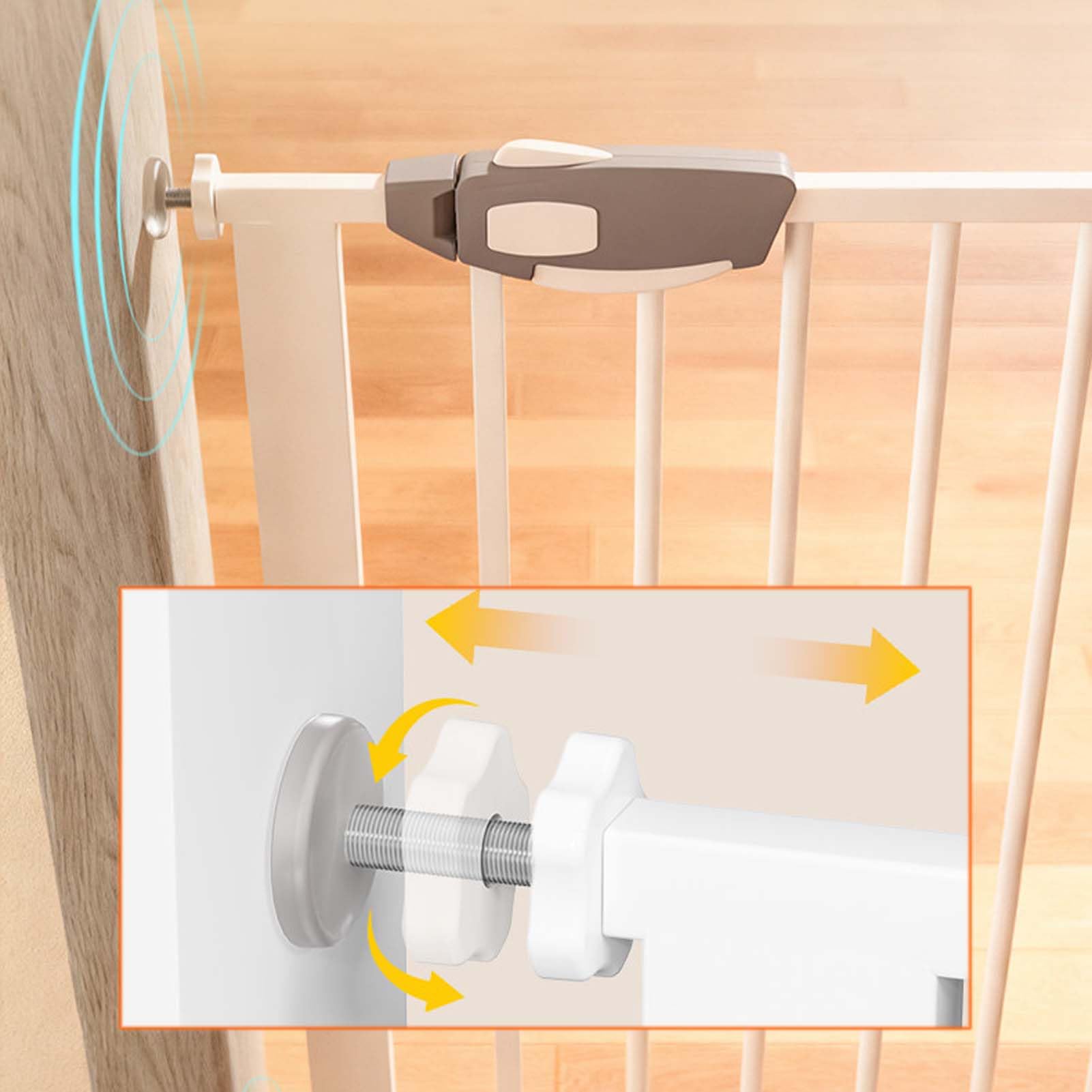 Retractable Mesh Pet Gate for Doorways