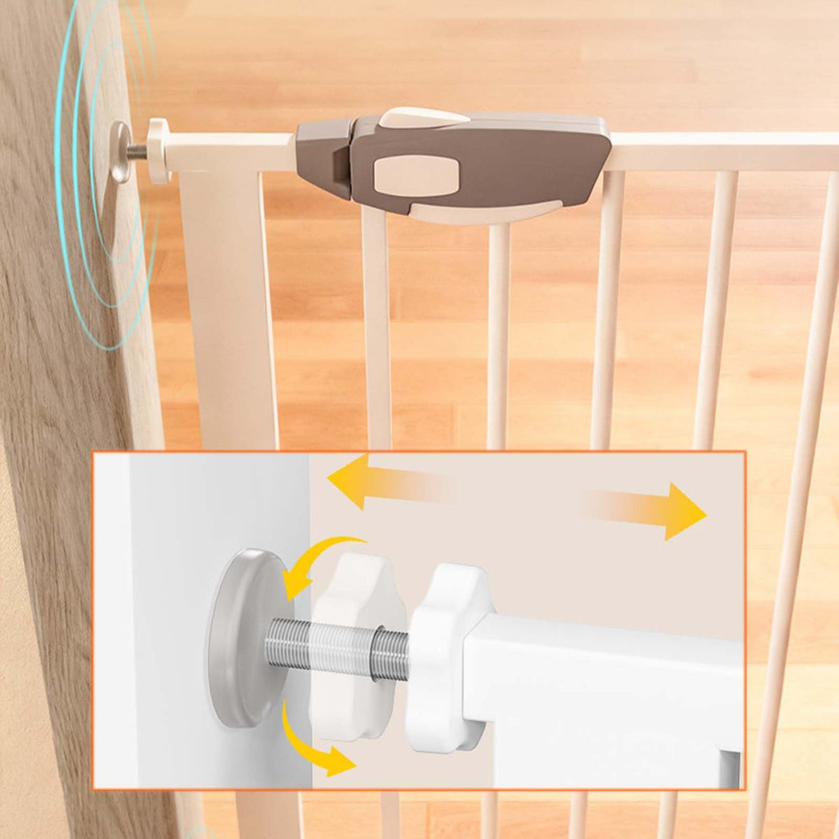 Retractable Mesh Pet Gate for Doorways