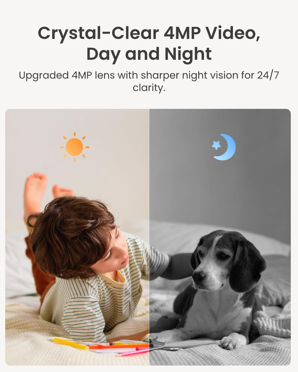 4MP Indoor WiFi Pet Camera 2-Pack with SD Card