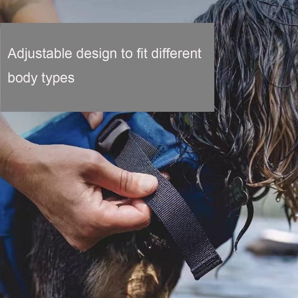 Adjustable Dog Life Jacket with Rescue Handle