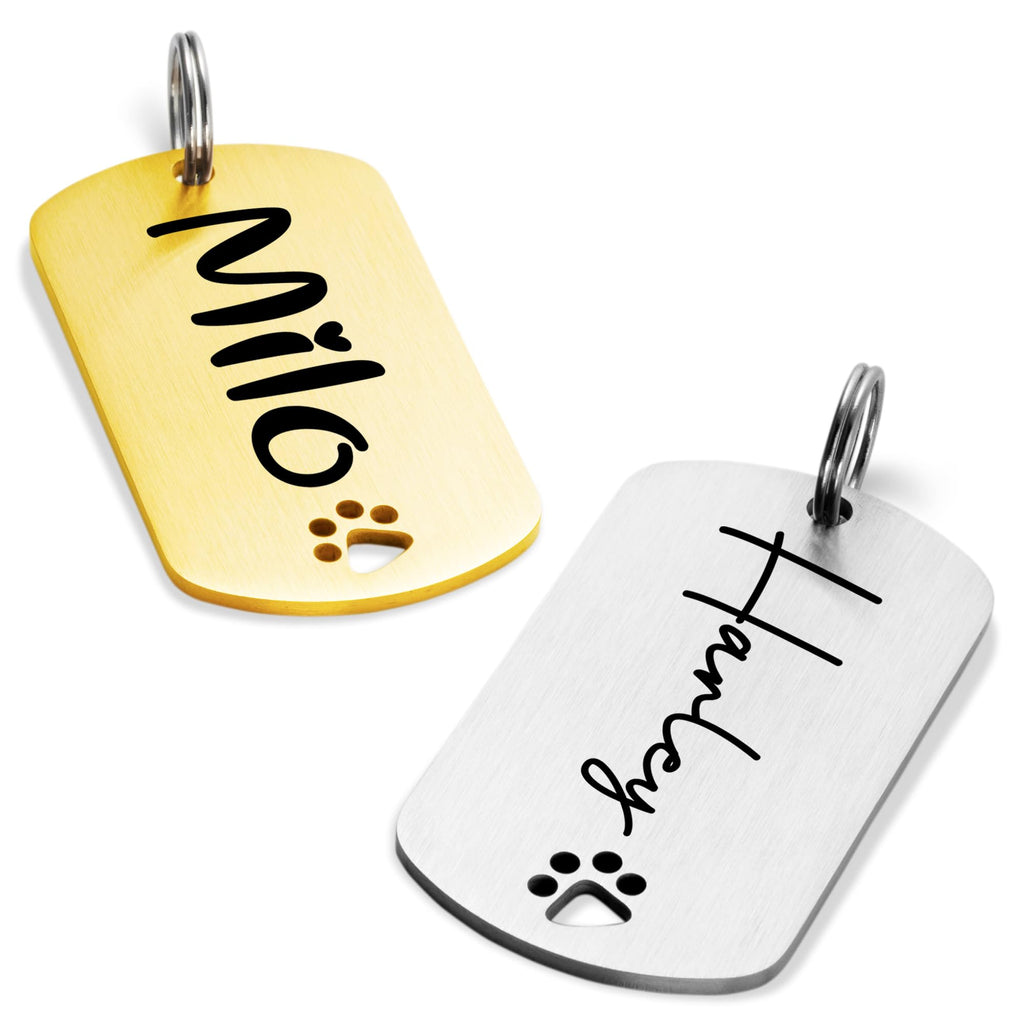 Ultra Joys Custom Personalized Bone Dog ID Tag for Pets