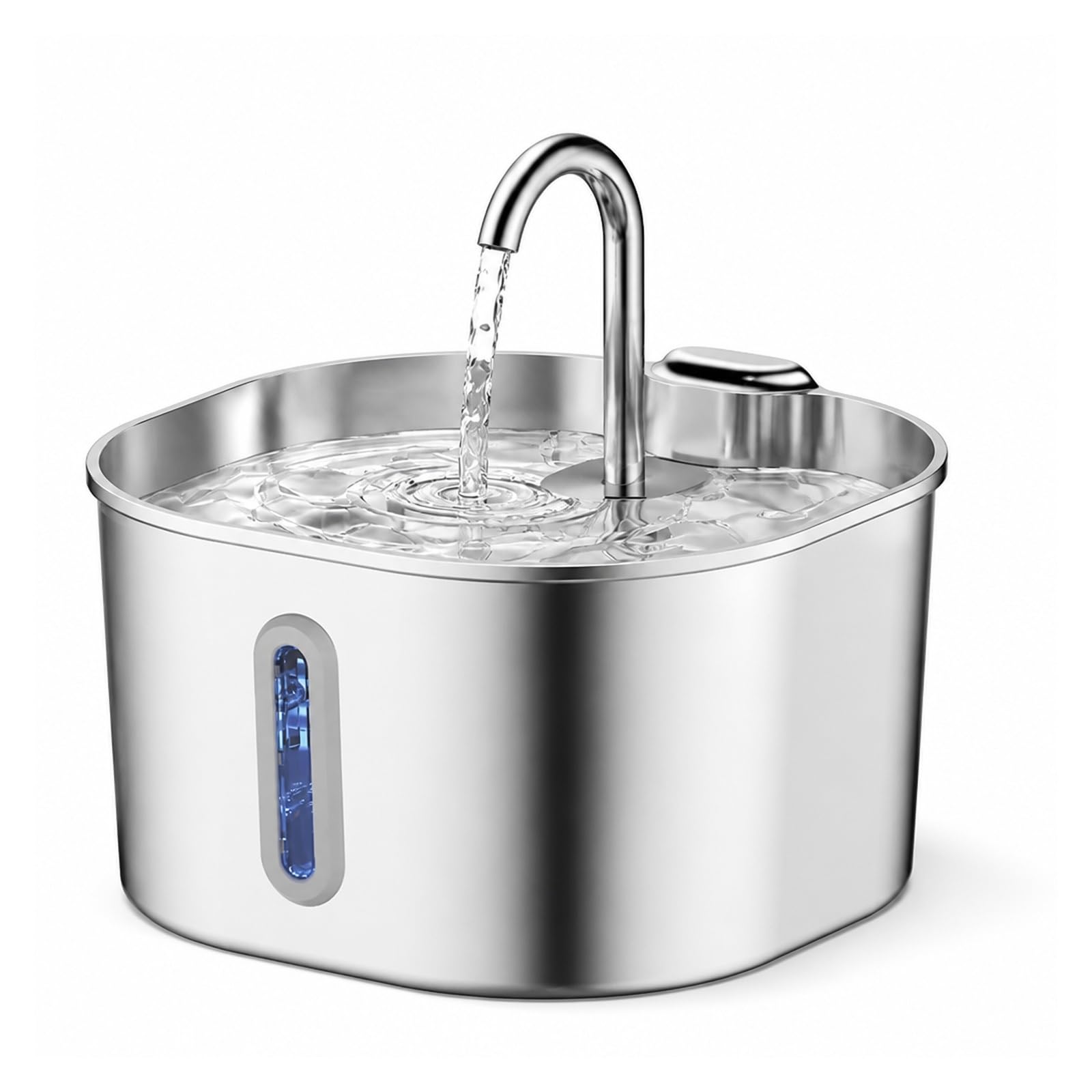 Cat Water Fountain, 2.2L Automatic Cat Water Fountain Stainless Steel