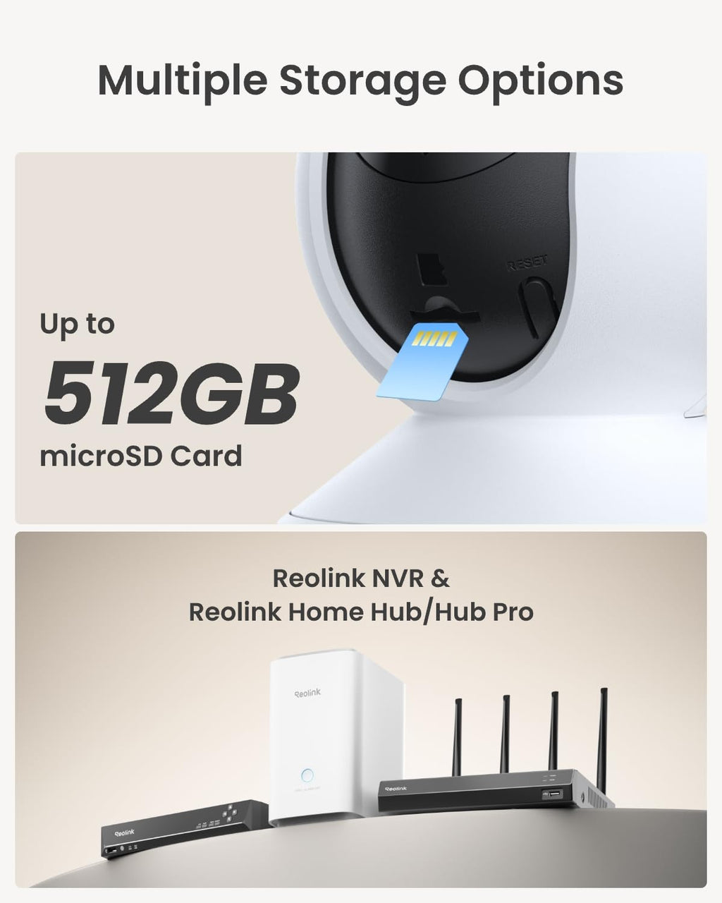 4MP Indoor WiFi Pet Camera 2-Pack with SD Card