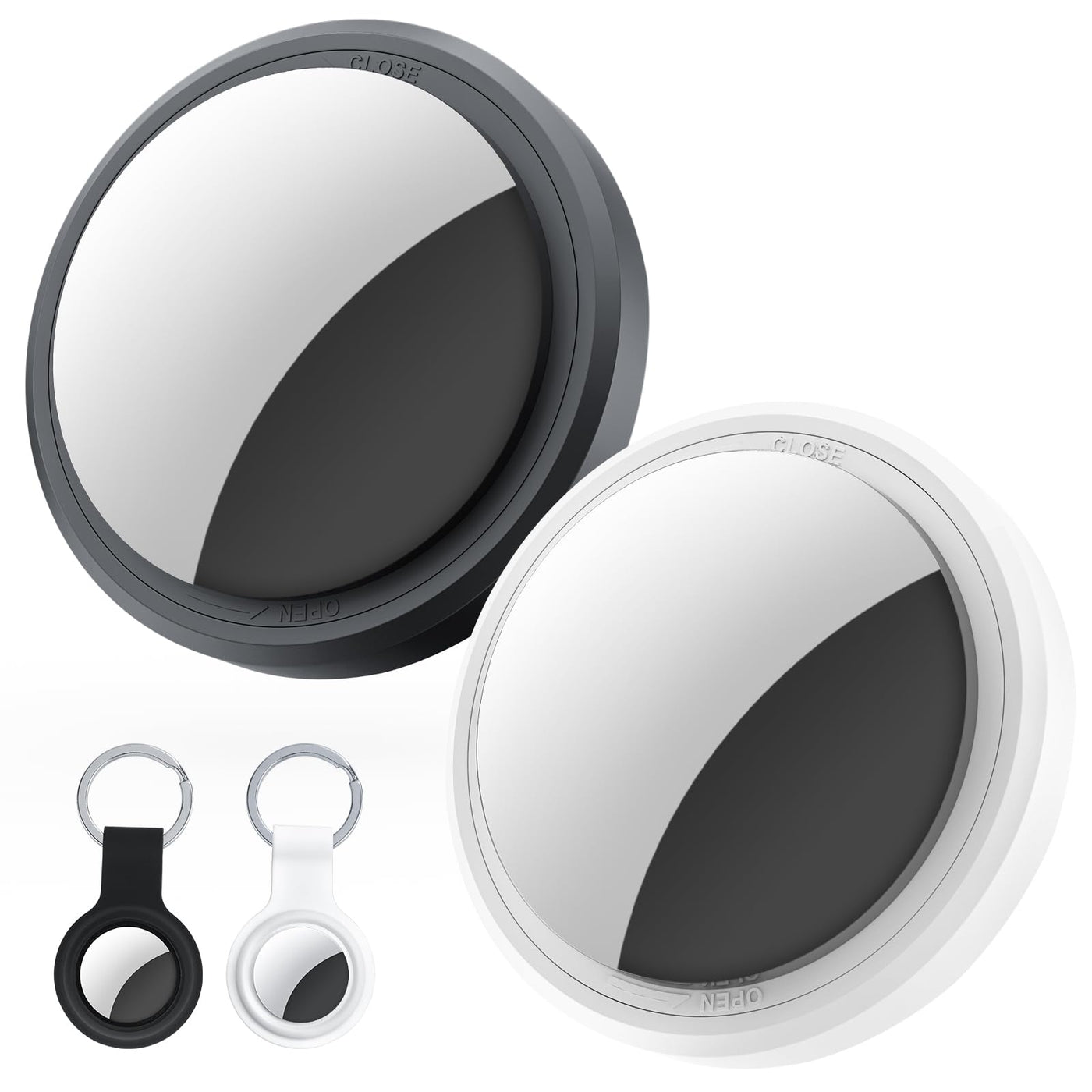 Tracker Tags-2 Pack Item Finder Compatible with Apple Find My (iOS Only)