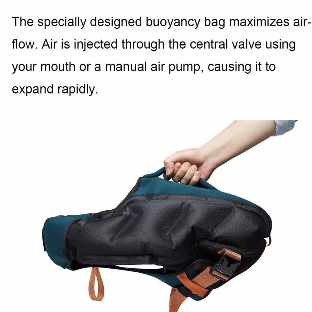 Inflatable Dog Life Jacket with Safety Handle