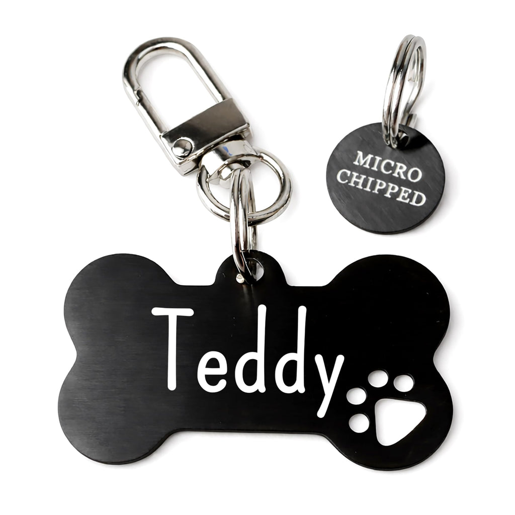 Ultra Joys Custom Personalized Bone Dog ID Tag for Pets