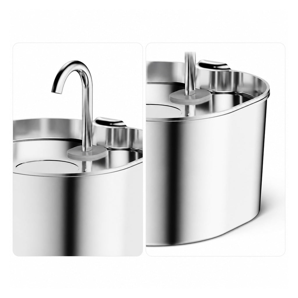 Cat Water Fountain, 2.2L Automatic Cat Water Fountain Stainless Steel