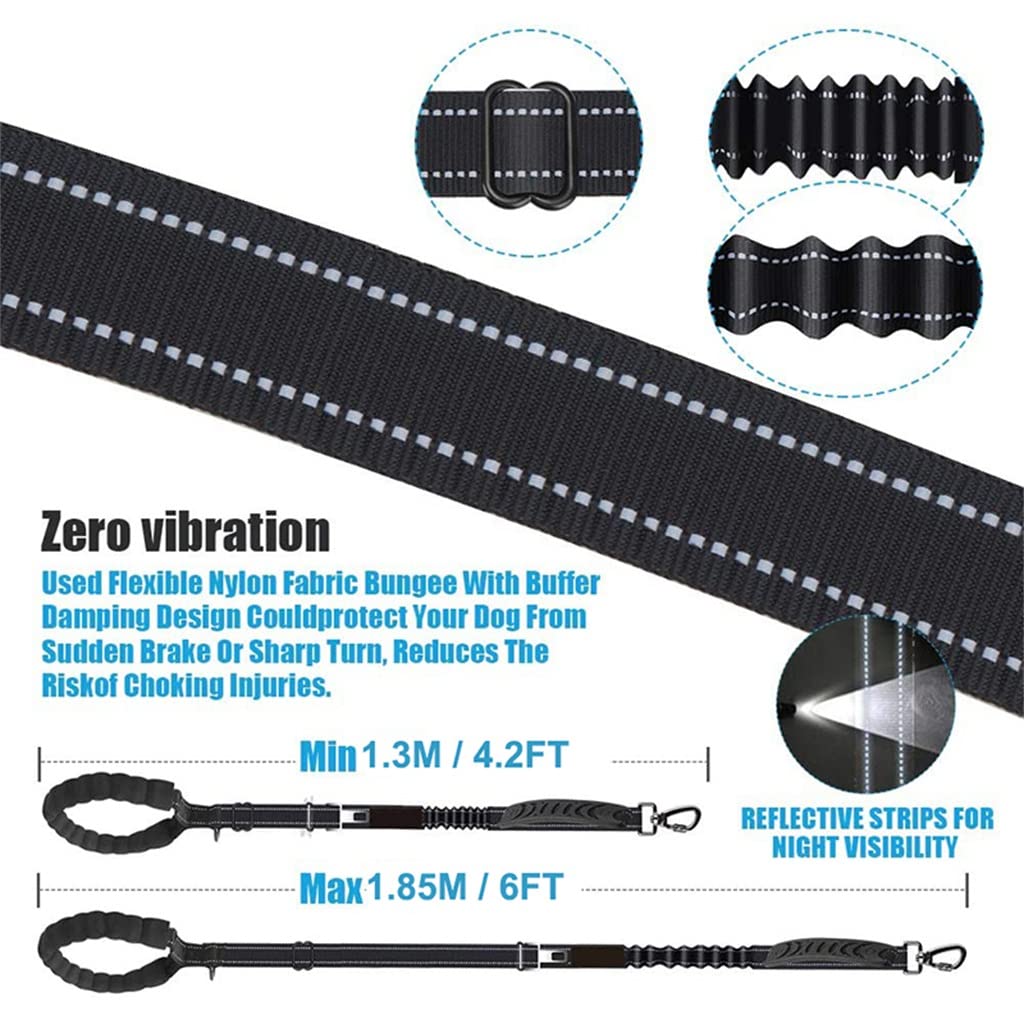 4-in-1 Reflective Shock-Absorbing Dog Leash
