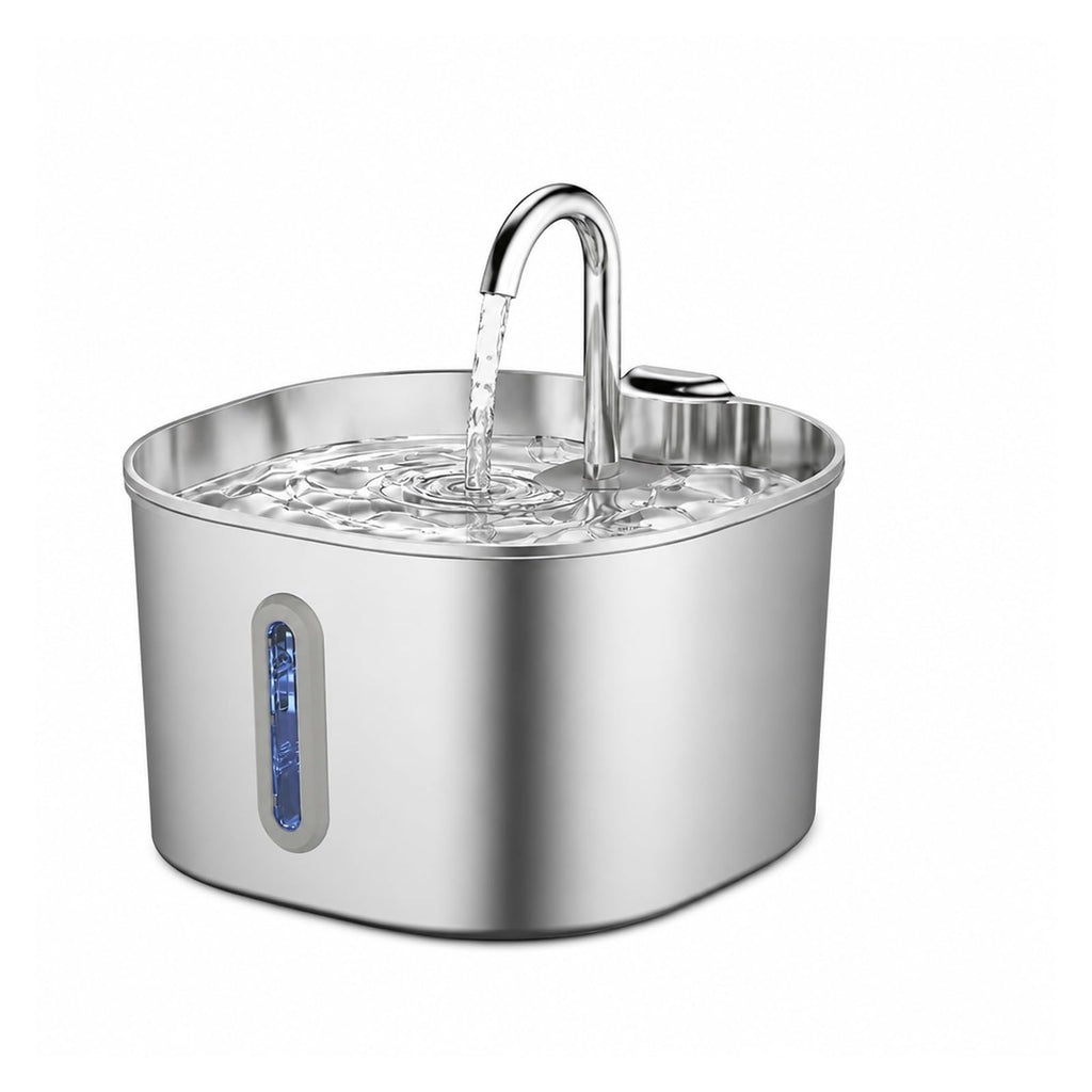 Cat Water Fountain, 2.2L Automatic Cat Water Fountain Stainless Steel