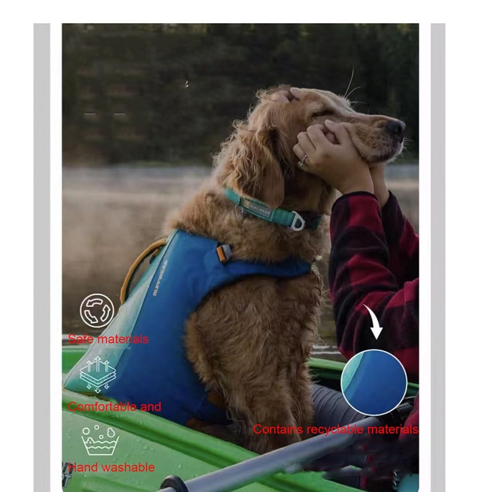 Adjustable Dog Life Jacket with Rescue Handle