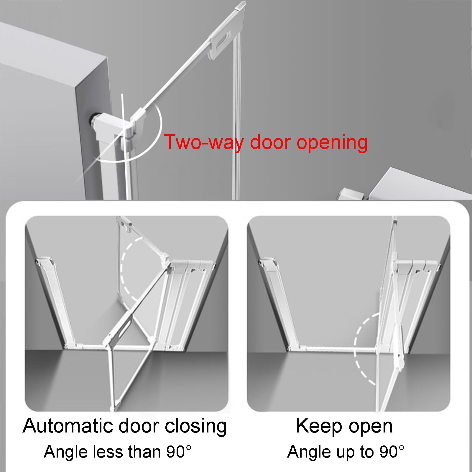 Adjustable Acrylic Pet Safety Gate with Auto-Close