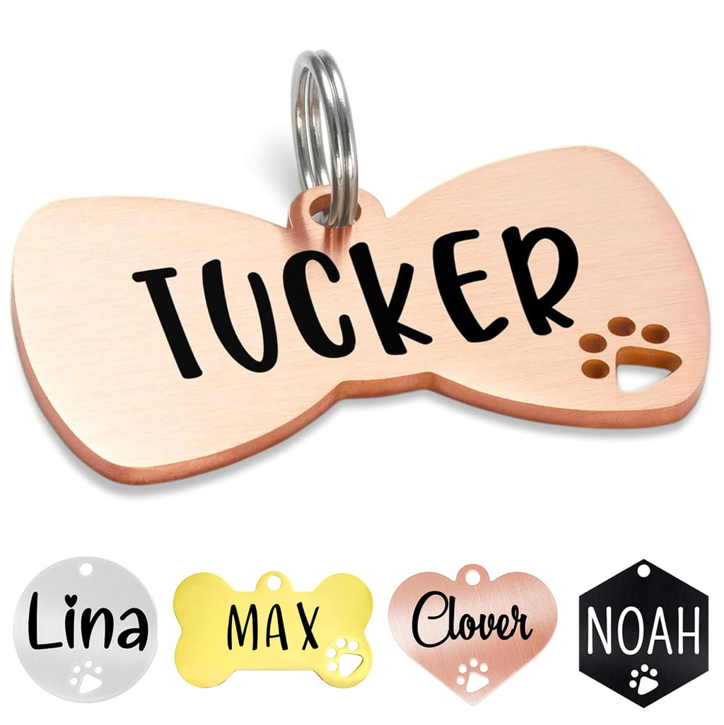Ultra Joys Custom Personalized Bone Dog ID Tag for Pets