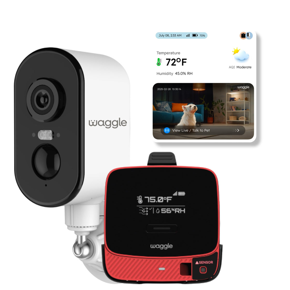 4G LTE Pet Monitor with Camera, GPS & Temperature Alerts