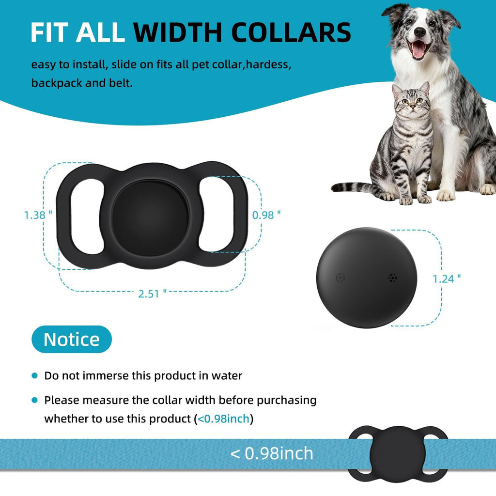 Subscription-Free GPS Tracking Collar 2-Pack