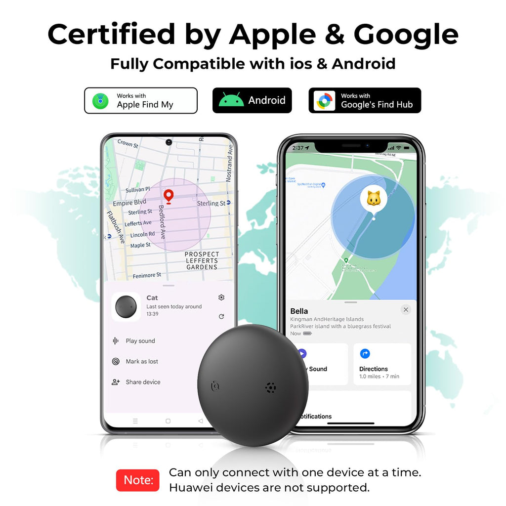 Cat GPS Tracking Collar (iOS & Android), Bluetooth