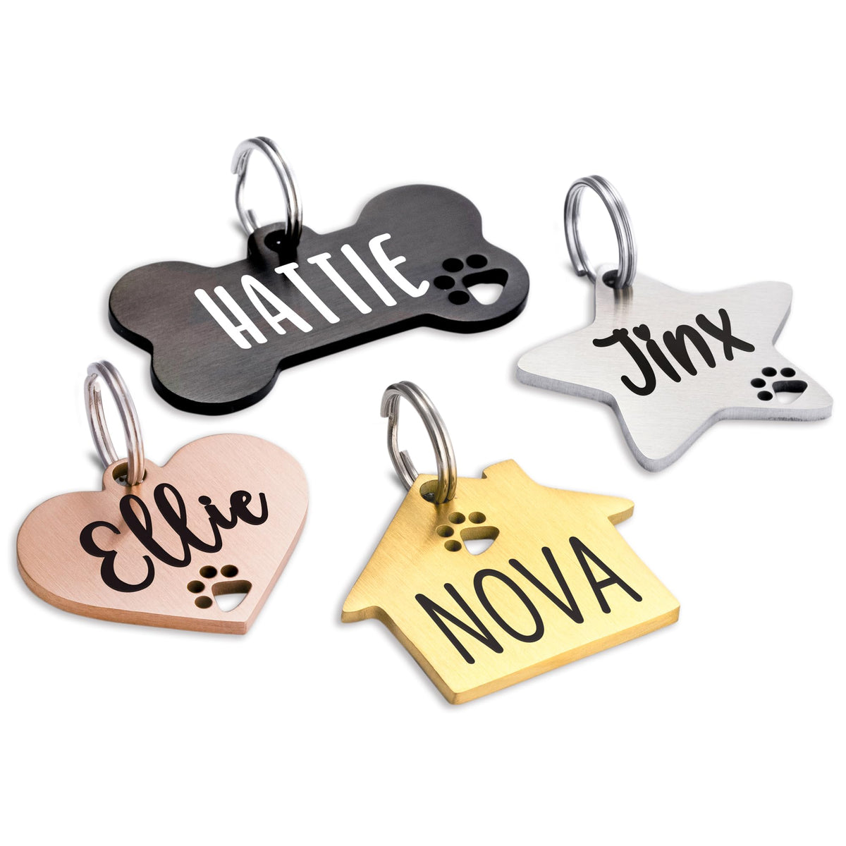 Ultra Joys Custom Personalized Bone Dog ID Tag for Pets