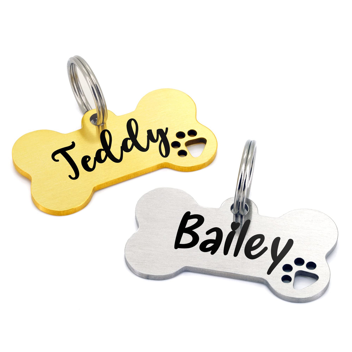 Ultra Joys Custom Personalized Bone Dog ID Tag for Pets
