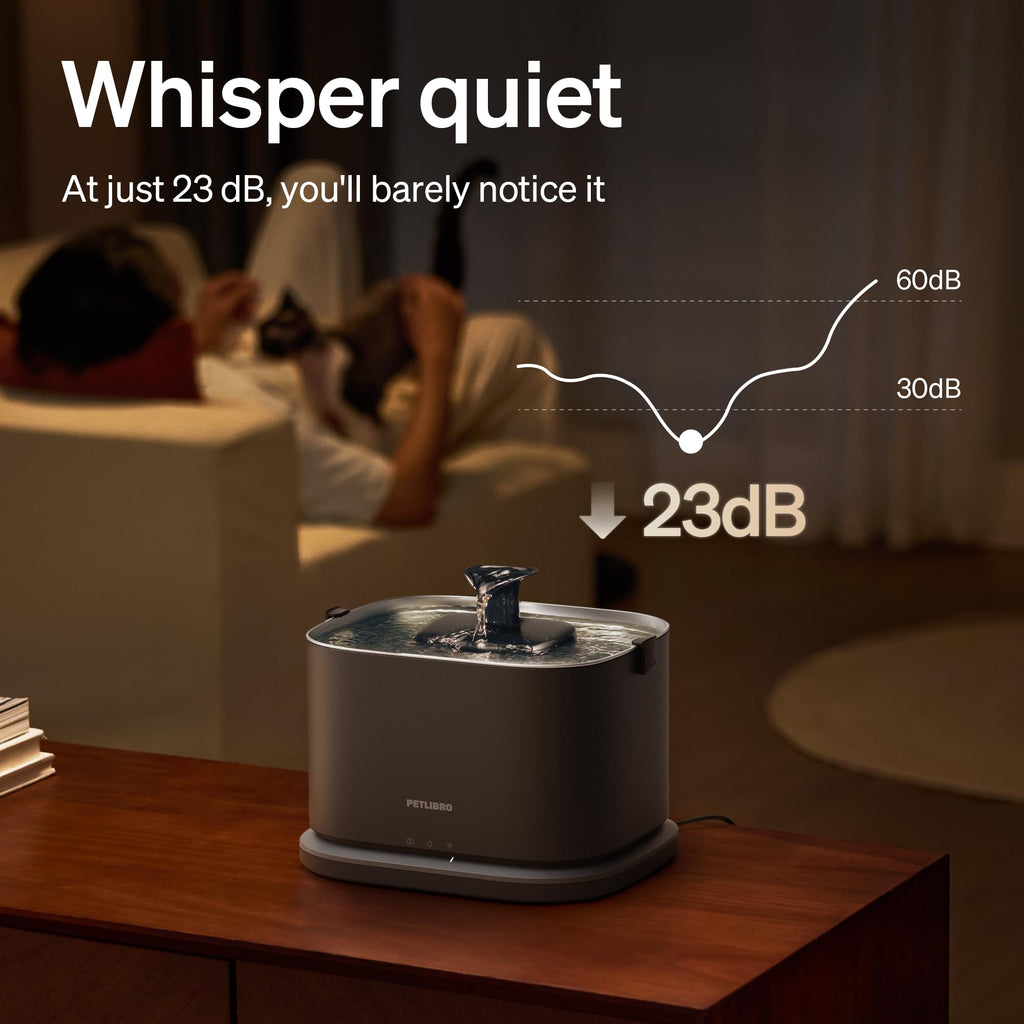 Smart 3L Stainless Steel Pet Water Fountain with App Monitoring