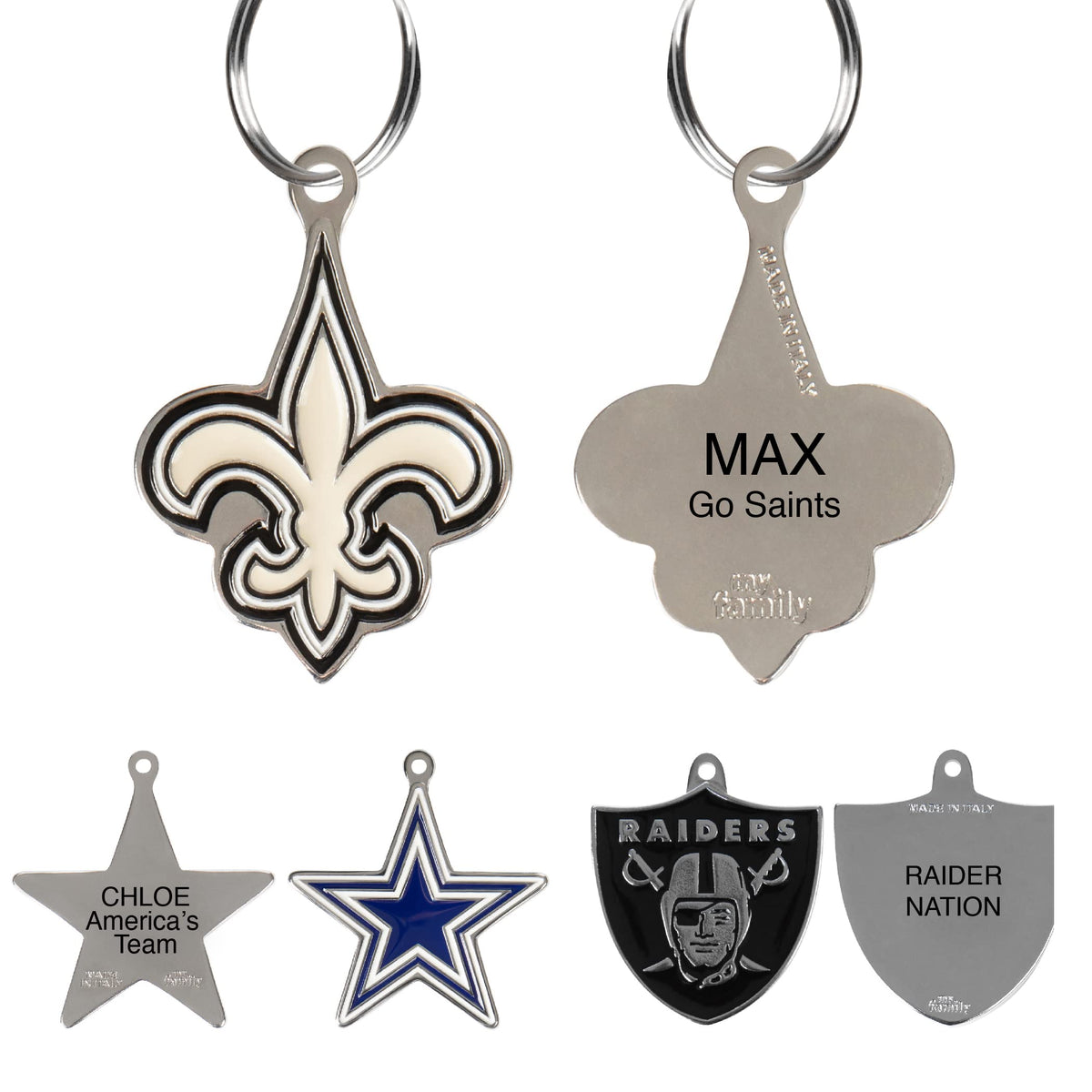 Personalized Pet ID Tag with Team Logo