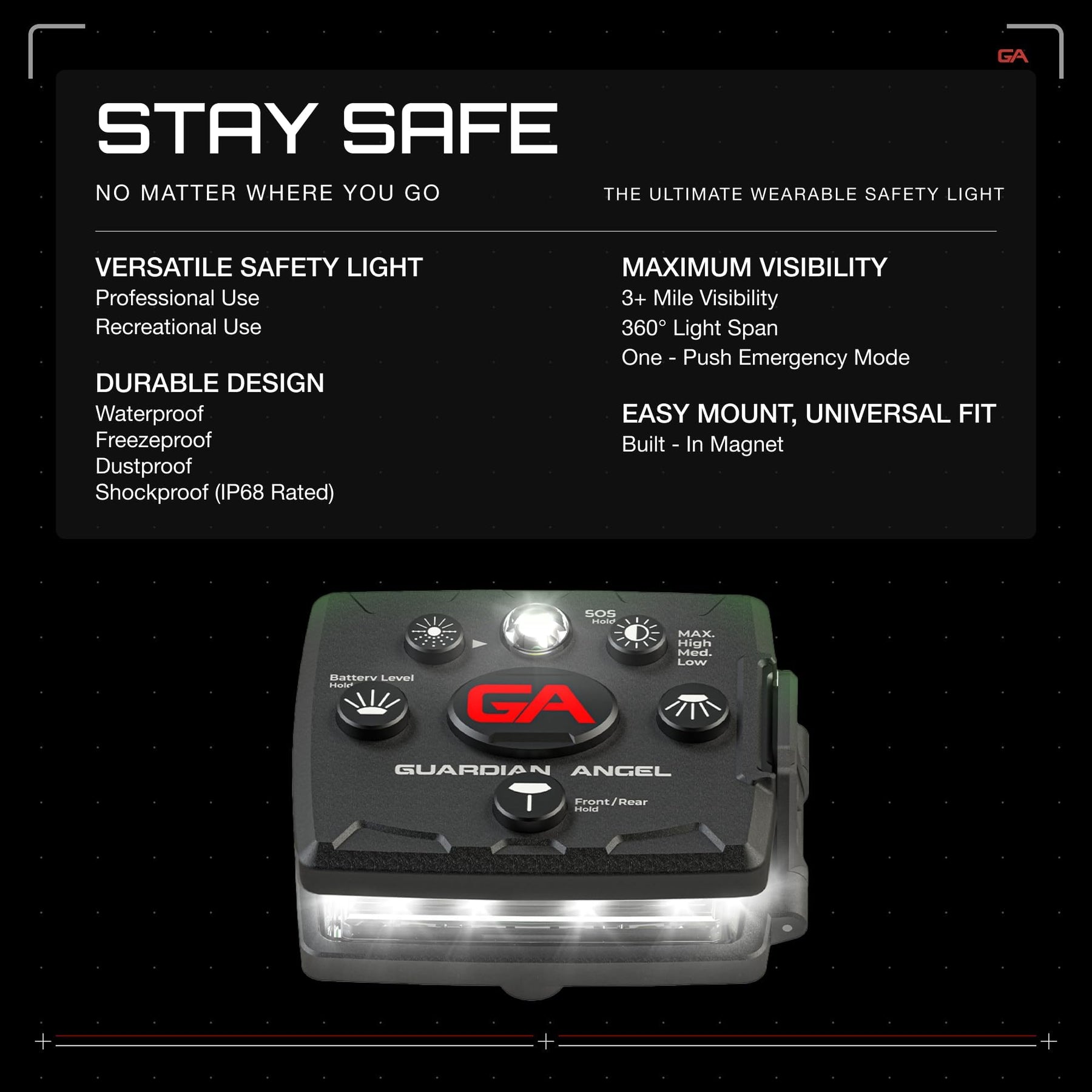 Dog Walking Safety Light Kit