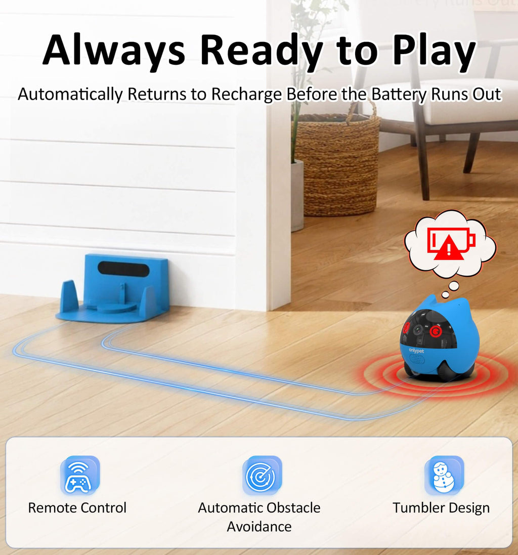AI Pet Camera Robot with App Control