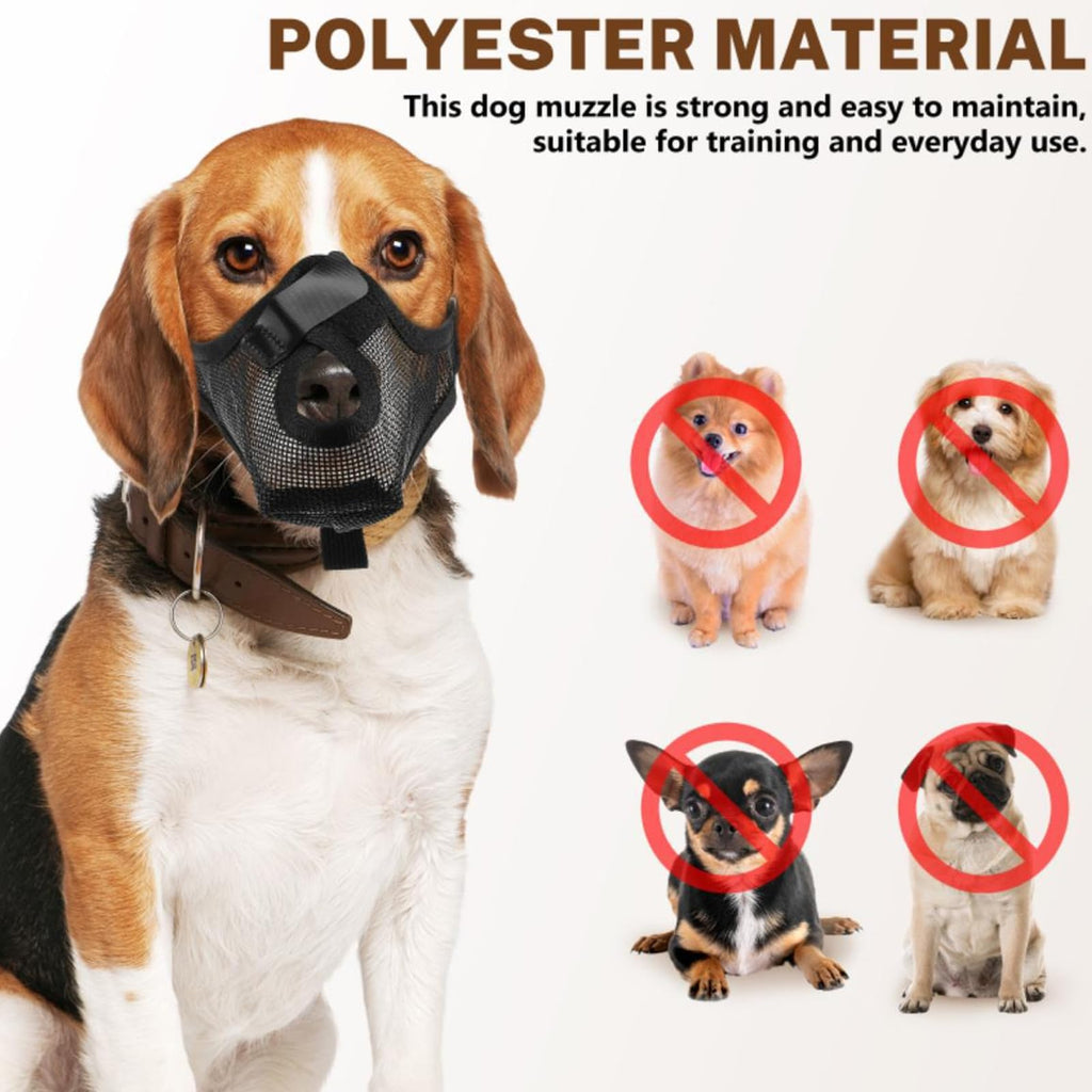 1 PC Comfortable Mesh Pet Mask Adjustable Safety Design Breathable Dog