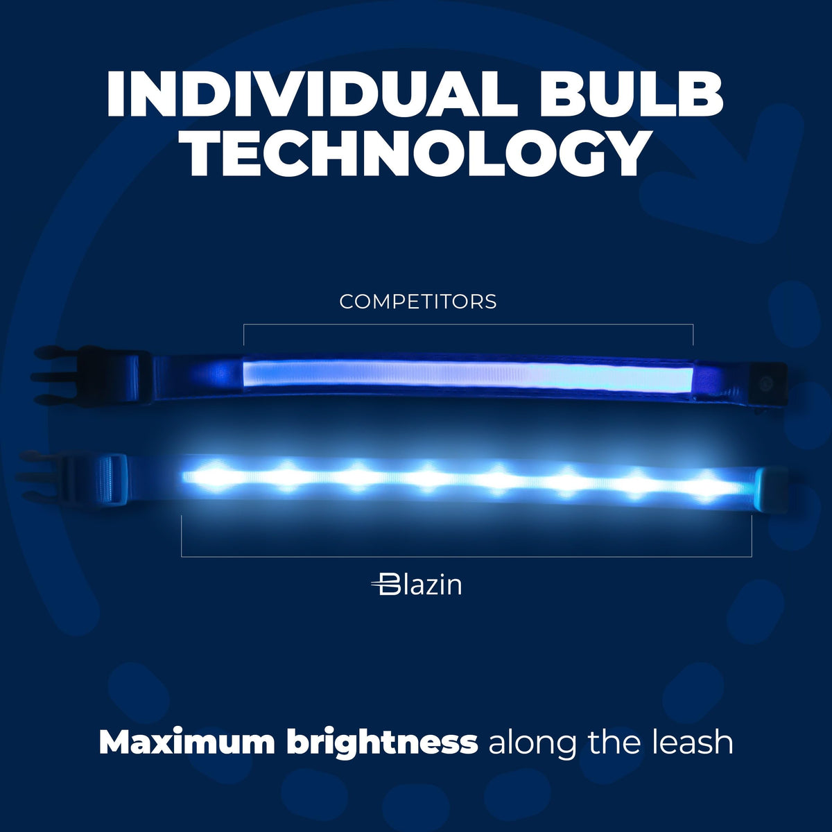 USB Rechargeable LED Light-Up Dog Collar